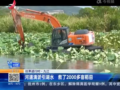 【抗旱进行时】九江：河道清淤引湖水 救了2000多亩稻田