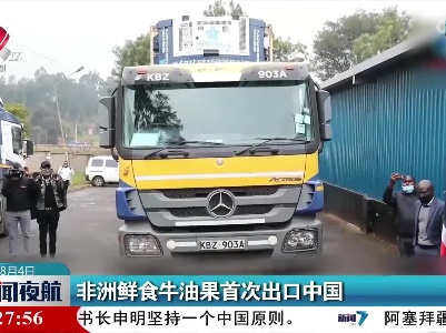 非洲鲜食牛油果首次出口中国