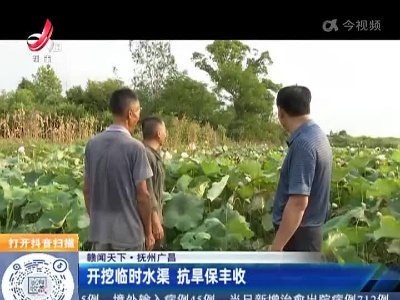 【赣闻天下】抚州广昌：开挖临时水渠 抗旱保丰收