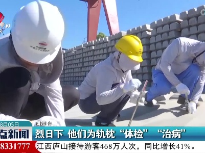 烈日下 他们为轨枕“体检”“治病”