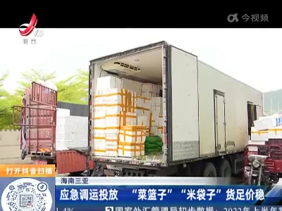 海南三亚：应急调运投放 “菜篮子” “米袋子”货足价稳