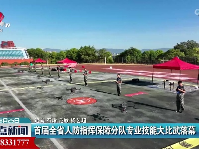 首届全省人防指挥保障分队专业技能大比武落幕
