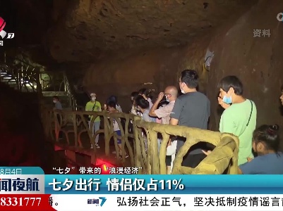 【“七夕”带来的“浪漫经济”】七夕出行 情侣仅占11%