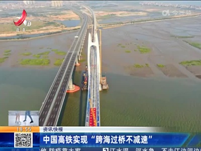 中国高铁实现“跨海过桥不减速”