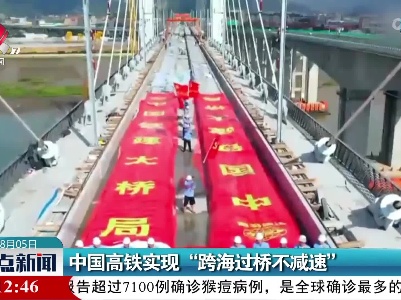中国高铁实现“跨海过桥不减速”