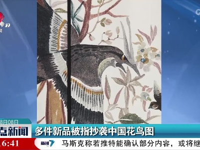 多件新品被指抄袭中国花鸟图