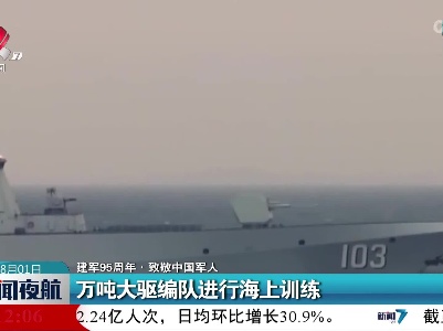 【建军95周年·致敬中国军人】万吨大驱编队进行海上训练