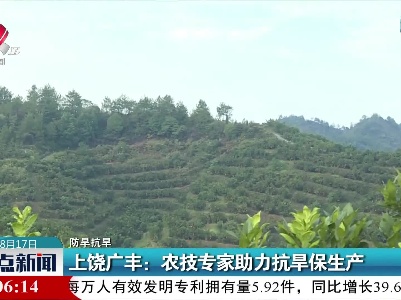 【防旱抗旱】上饶广丰：农技专家助力抗旱保生产