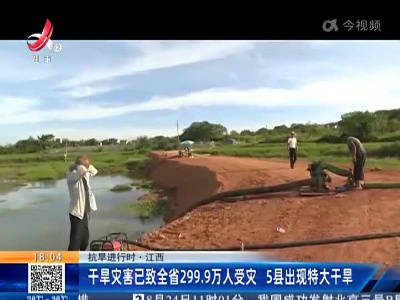 【抗旱进行时】干旱灾害已致全省299.9万人受灾 5县出现特大干旱