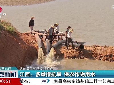 江西：多举措抗旱 保农作物用水