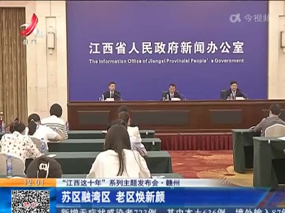 【“江西这十年”系列主题发布会】赣州：苏区融湾区 老区焕新颜