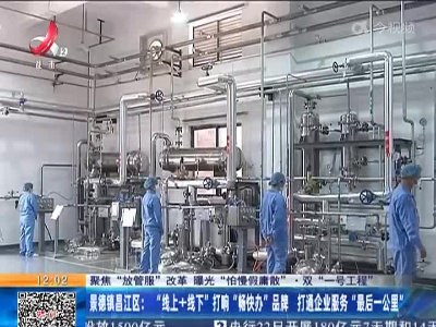 【聚焦“放管服”改革 曝光“怕慢假庸散”·双“一号工程”】景德镇昌江区：“线上+线下” 打响“畅快办”品脾 打通企业服务“最后一公里”
