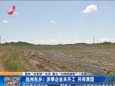 【聚焦“放管服”改革 曝光“怕慢假庸散”】后续 ·抚州东乡：涉事企业未开工 另有原因
