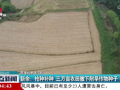 【防旱抗旱进行时】新余：抢种补种 三万亩农田撒下耐旱作物种子