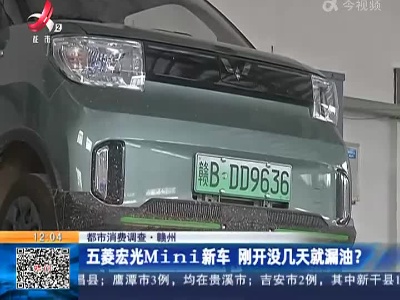 【都市消费调查】赣州：五菱宏光Mini新车 刚开没几天就漏油？