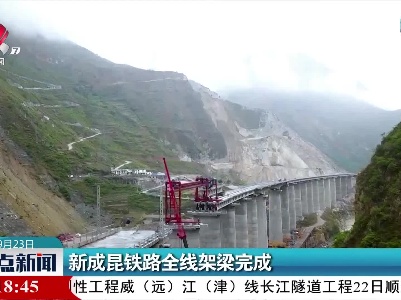 新成昆铁路全线架梁完成