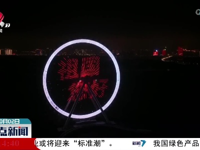 哈尔滨冰雪大世界摩天轮可控LED点光源彩灯正式点亮
