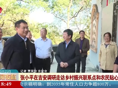 张小平在吉安调研走访乡村振兴联系点和农民贴心人