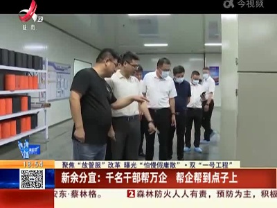 【聚焦“放管服”改革 曝光“怕慢假庸散”·双“一号工程”】新余分宜：千名干部帮万企 帮企帮到点子上
