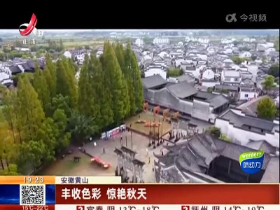 安徽黄山：丰收色彩 惊艳秋天