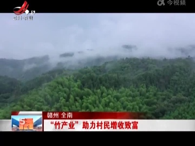 赣州 全南：“竹产业”助力村民增收致富