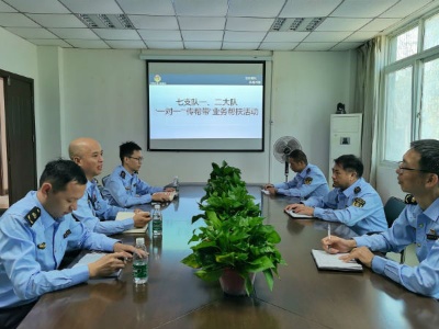 江西省交通运输执法局七支队一、二大队开展“一对一”“传帮带”业务帮扶活动