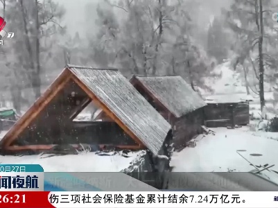 新疆喀纳斯：大雪纷飞似水墨仙境