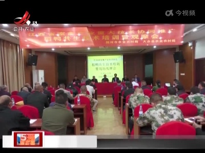 【抓落实 强服务 解民忧】专家授课 现场观摩 推广“稻鸭共生”技术