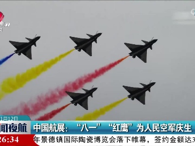 中国航展：“八一” “红鹰”为人民空军庆生