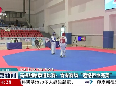 高校组跆拳道比赛：青春赛场“遗憾但也完美”