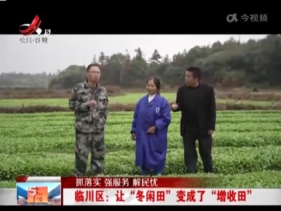 【抓落实 强服务 解民忧】临川区：让“冬闲田”变成了“增收田”