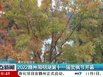 2022赣州阳明湖第十一届赏枫节开幕