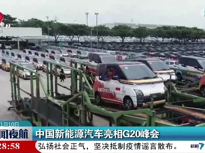 中国新能源汽车亮相G20峰会