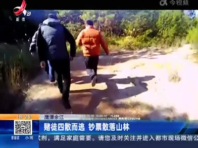 鹰潭余江：赌徒四散而逃 钞票散落山林
