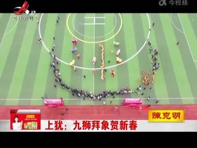 上犹：九狮拜象贺新春