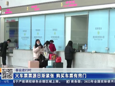 【春运进行时】火车票票源日渐紧张 购买车票有窍门