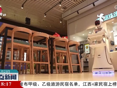 春运旅途：机器人餐厅里过大年