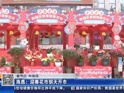 【春节近 年味浓】南昌：迎春花市明天开市