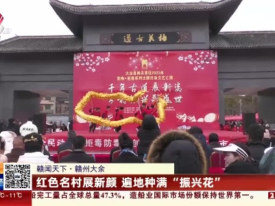 【赣闻天下】赣州大余：红色名村展新颜 遍地种满“振兴花”