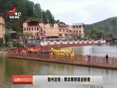 赣州定南：舞龙舞狮喜迎新春