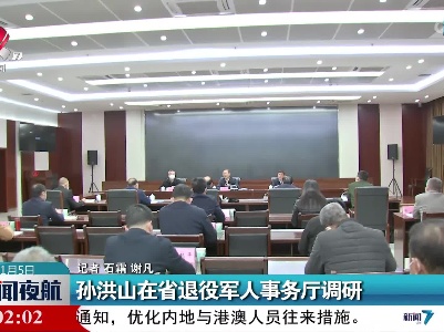 孙洪山在省退役军人事务厅调研