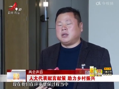 【两会声音】人大代表献言献策 助力乡村振兴