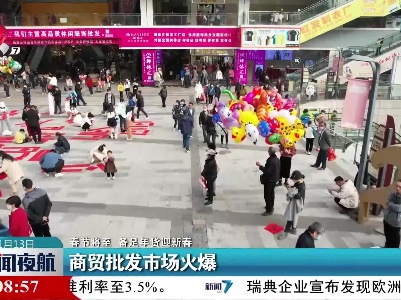 【春节将至 备足年货迎新春】商贸批发市场火爆