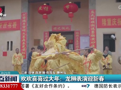 欢欢喜喜过大年：龙狮表演迎新春