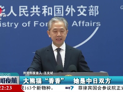 外交部发言人：欢迎广大日本民众来中国看望“香香”和她的伙伴们