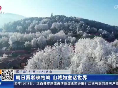 【探“春”江西】九江庐山：晴日雾凇映牯岭 山城如童话世界