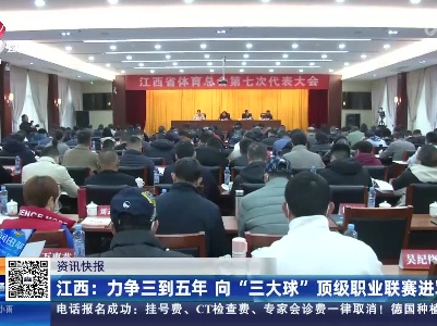 江西：力争三到五年 向“三大球”顶级职业联赛进军