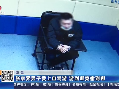 南昌：张家界男子爱上自驾游 游到哪竟偷到哪