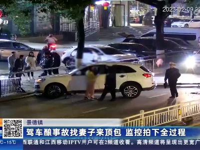 景德镇：驾车酿事故找妻子来顶包 监控拍下全过程
