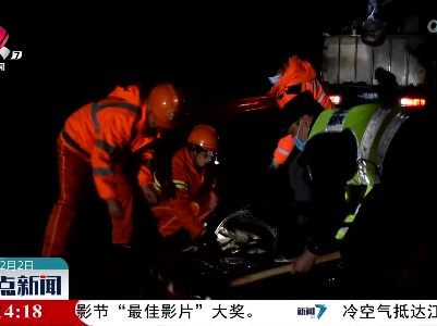 【平安春运 情满旅途】货车散落四千余斤活鱼 高速交警紧急排险